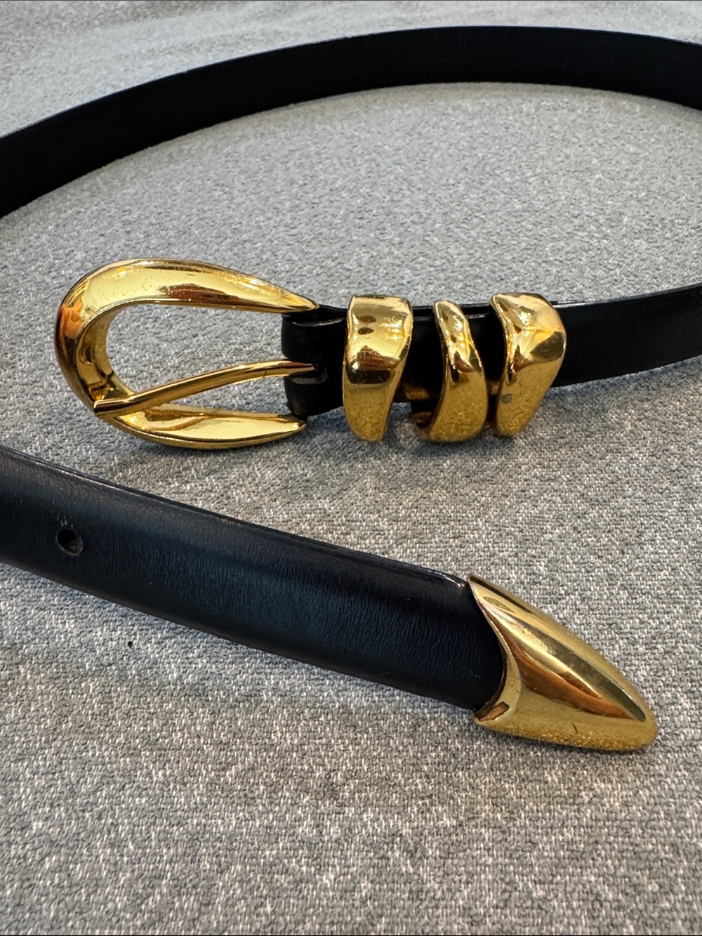 Madewell Triple Leather Keeper Belt | Black | Small - Picture 3 of 8